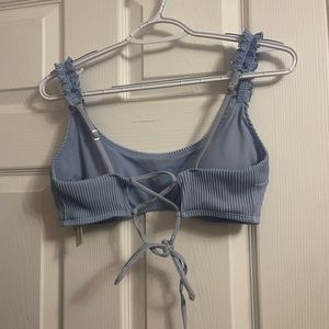 Blue bathing suit top